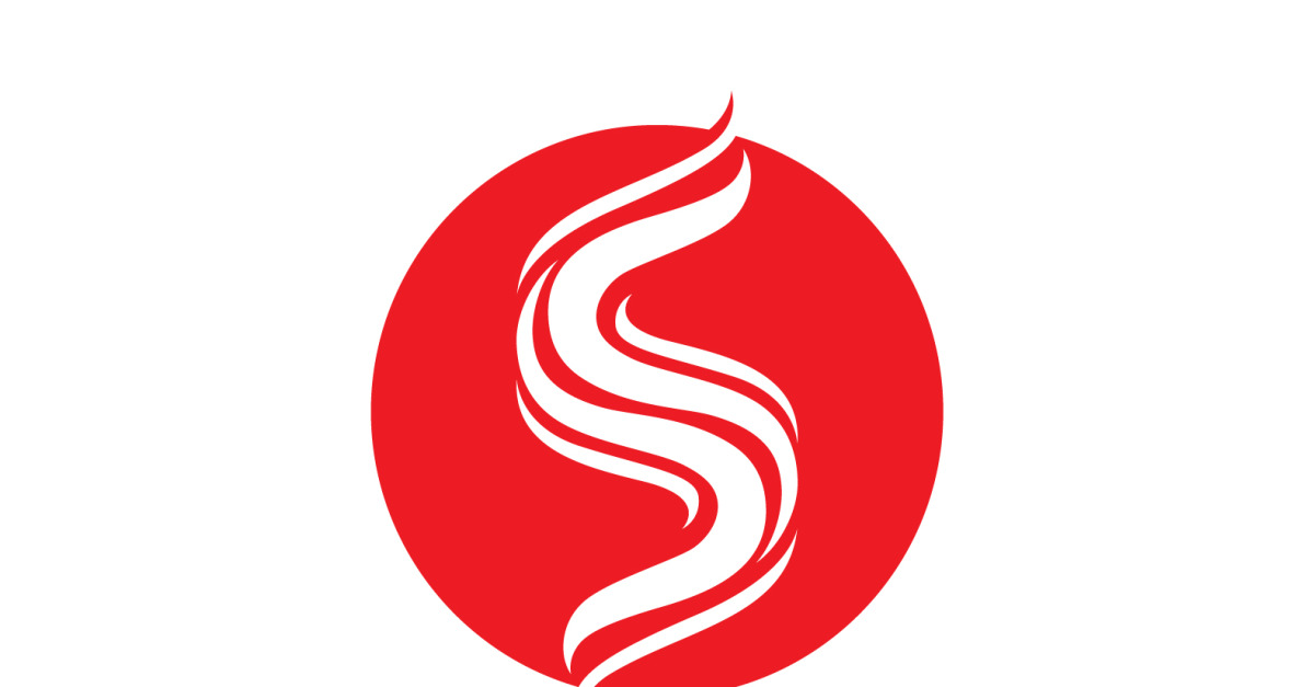 Nome do logotipo da empresa de símbolo de negócios S v9