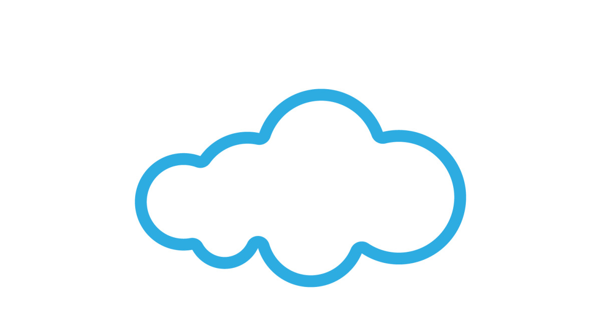 Blue cloud icon logo decoration and company design v30