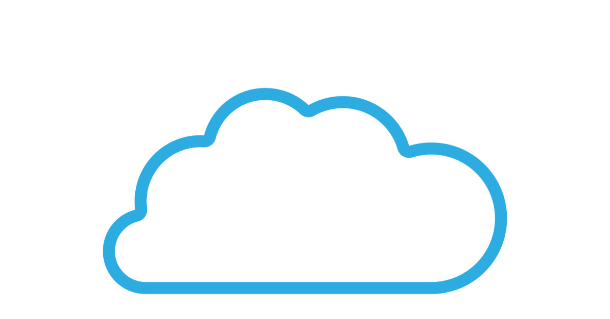 Blue cloud icon logo decoration and company design v31