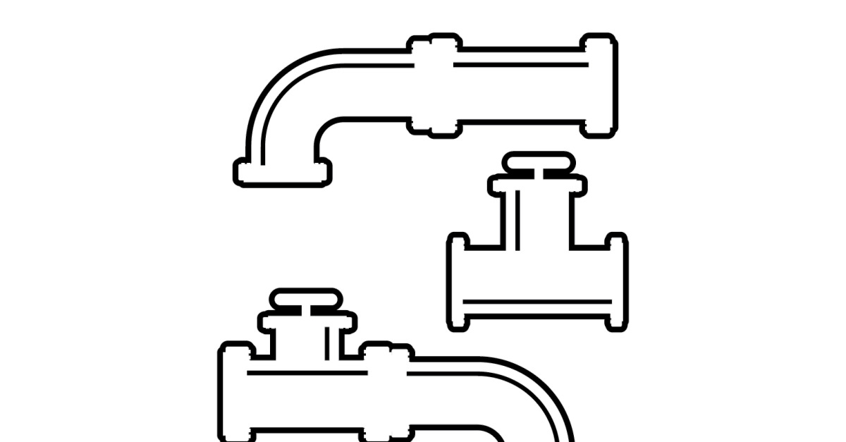 Pipe vector symbol icon element design v9 - TemplateMonster