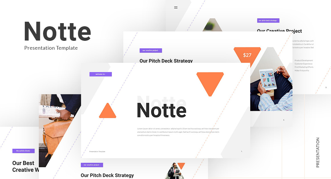 Notte - Pitch Deck Powerpoint #329652 - TemplateMonster