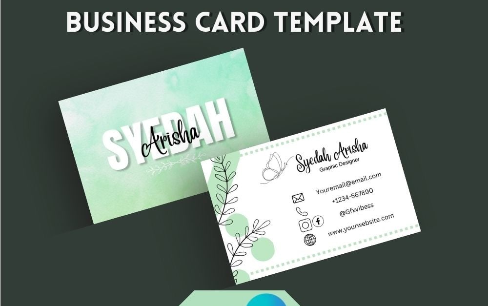 Aesthetic Business Cards Editable & Printable