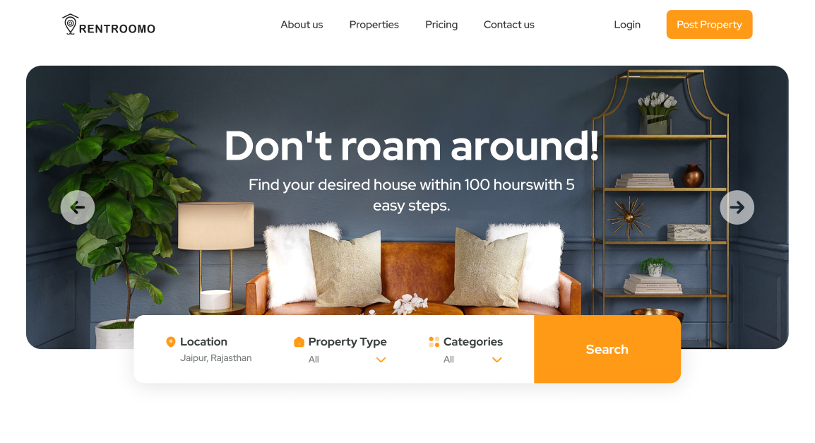 Room-Rent website ( Multipurpose front-end Theme)