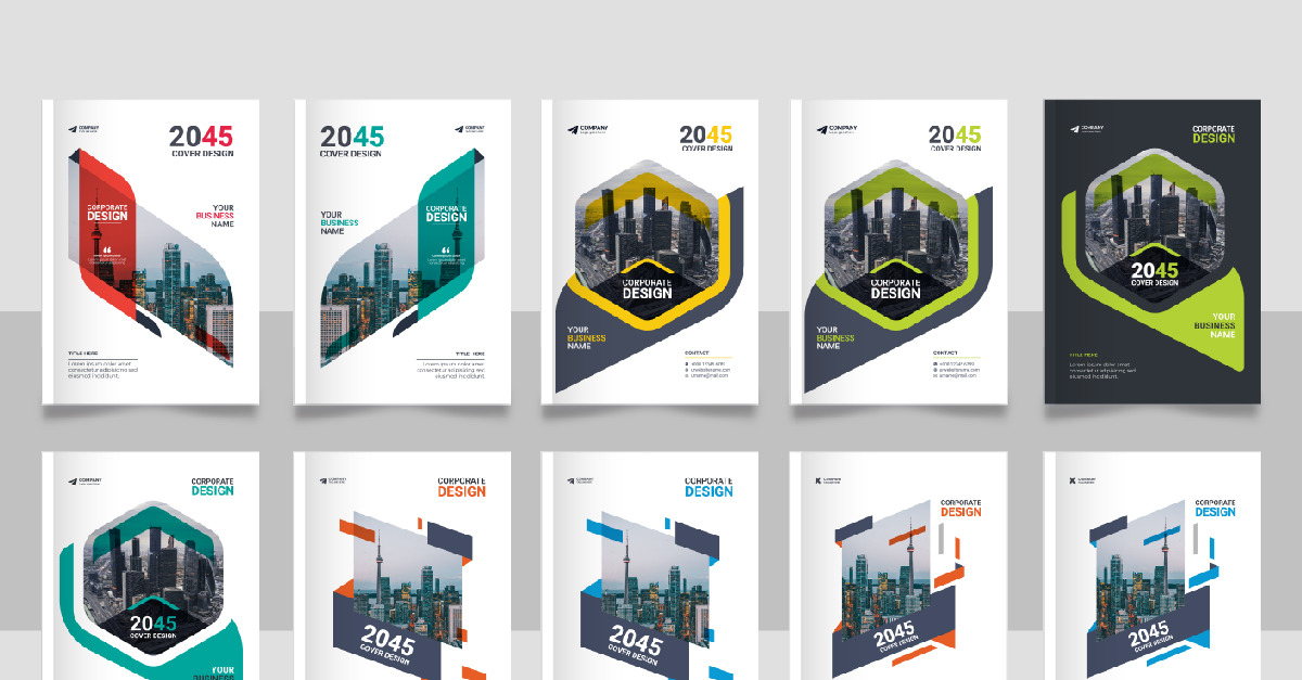 Company profile brochure cover template - TemplateMonster