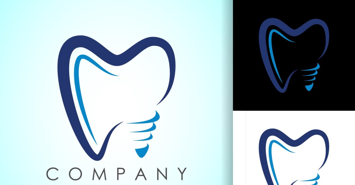 Projetos de logotipo de atendimento odontológico vector9
