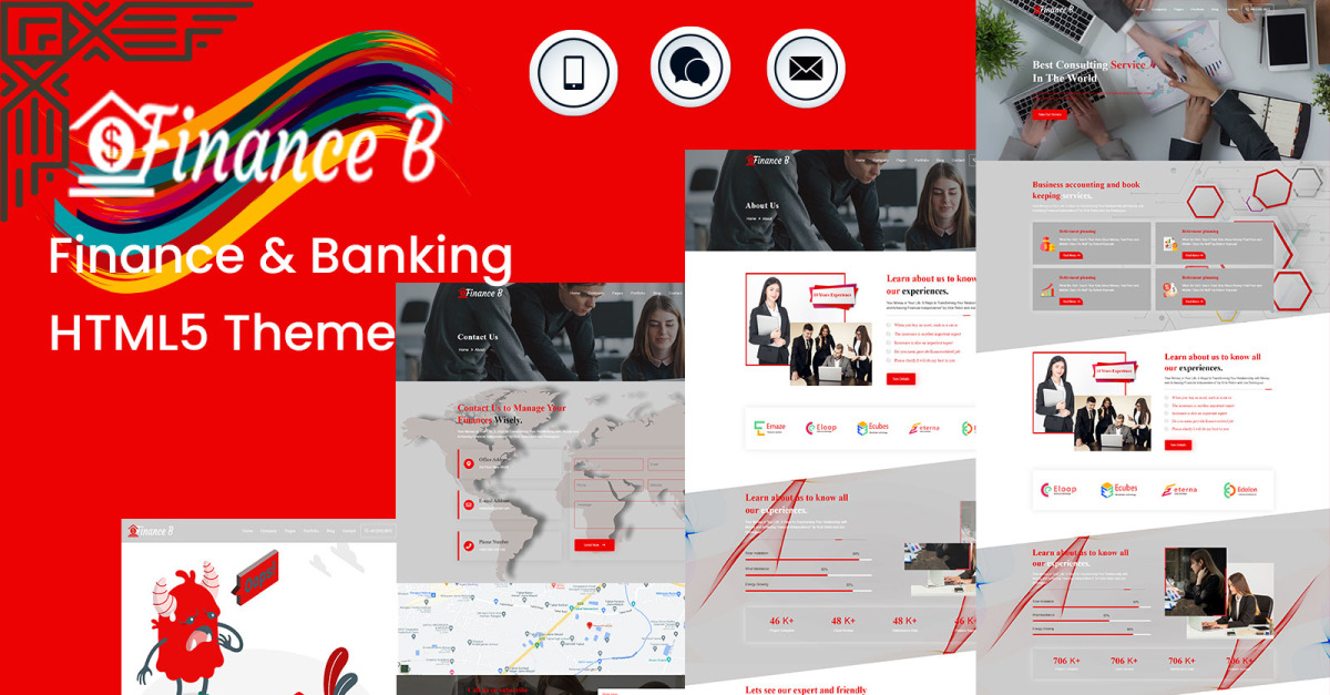 Finance-B Finance And Banking HTML5 Template