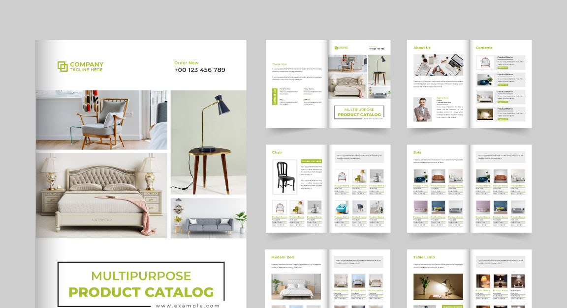 Modello di catalogo aziendale di mobili - TemplateMonster