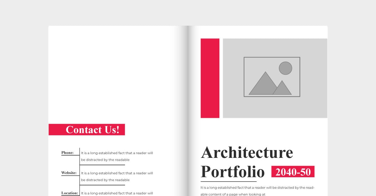 Creative architect profile cover design - TemplateMonster