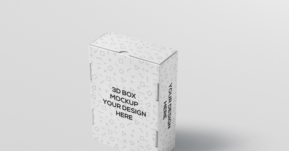 Rectangular Packaging Box Mockup 2 #332670 - TemplateMonster