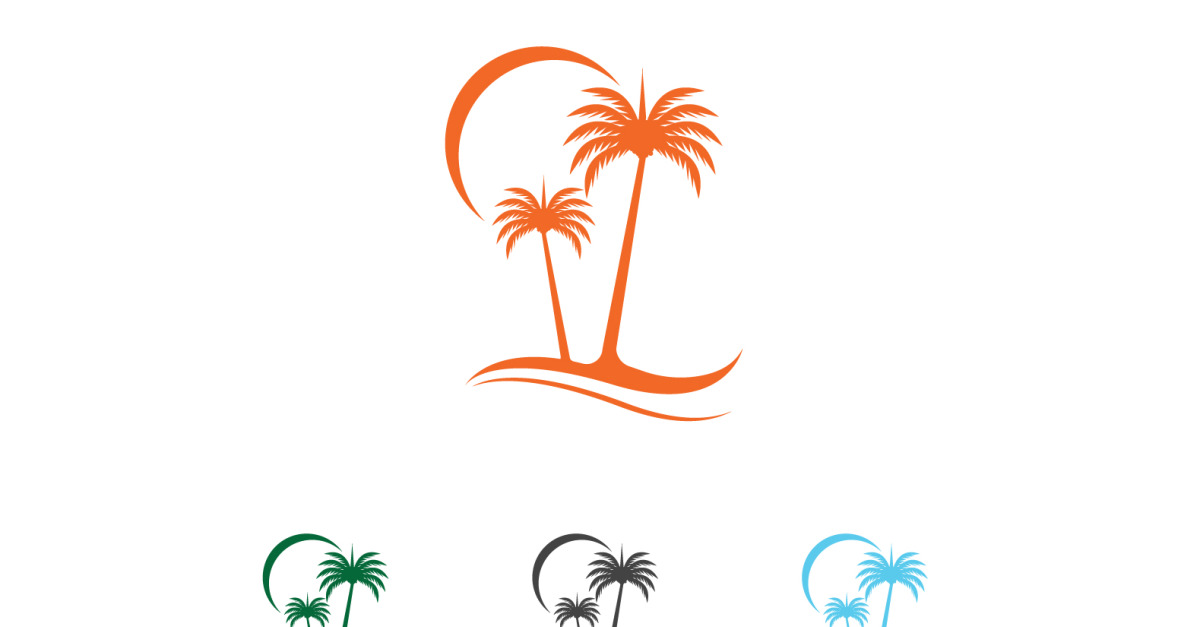 Palm date tree vector template v6 #333883 - TemplateMonster