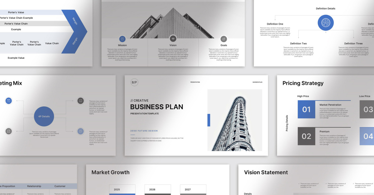 The Business Plan Presentation Template - TemplateMonster