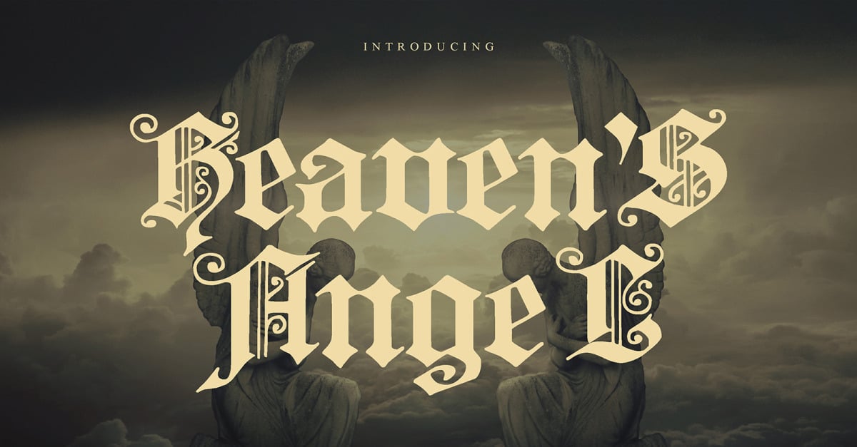 HeavensAngel - Gothic Fonts #334161 - TemplateMonster