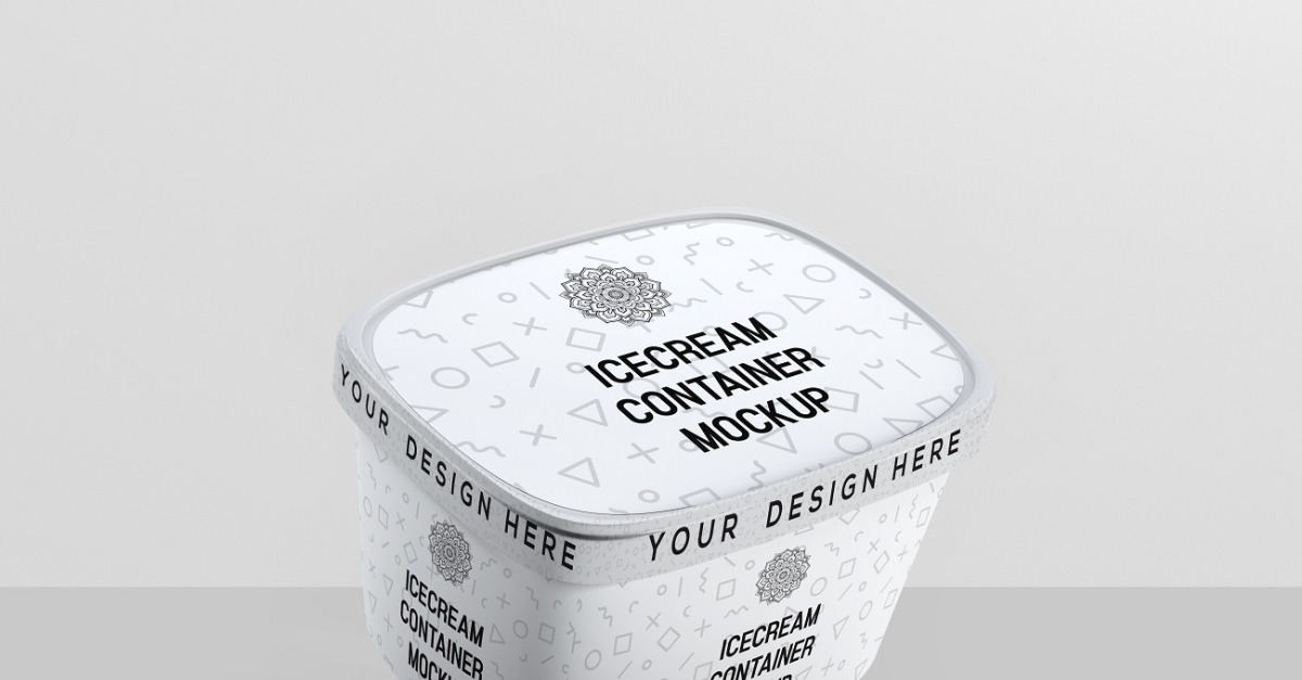 Ice Cream Container Mockup 8 #334227 - TemplateMonster