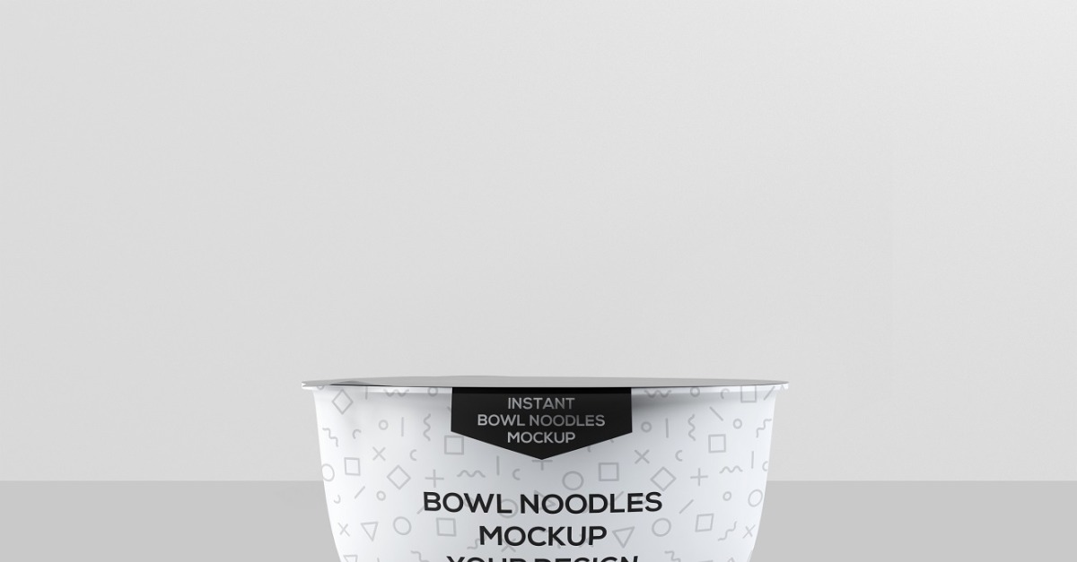 Food Bowl Instant Food Bowl Mockup 334309 TemplateMonster