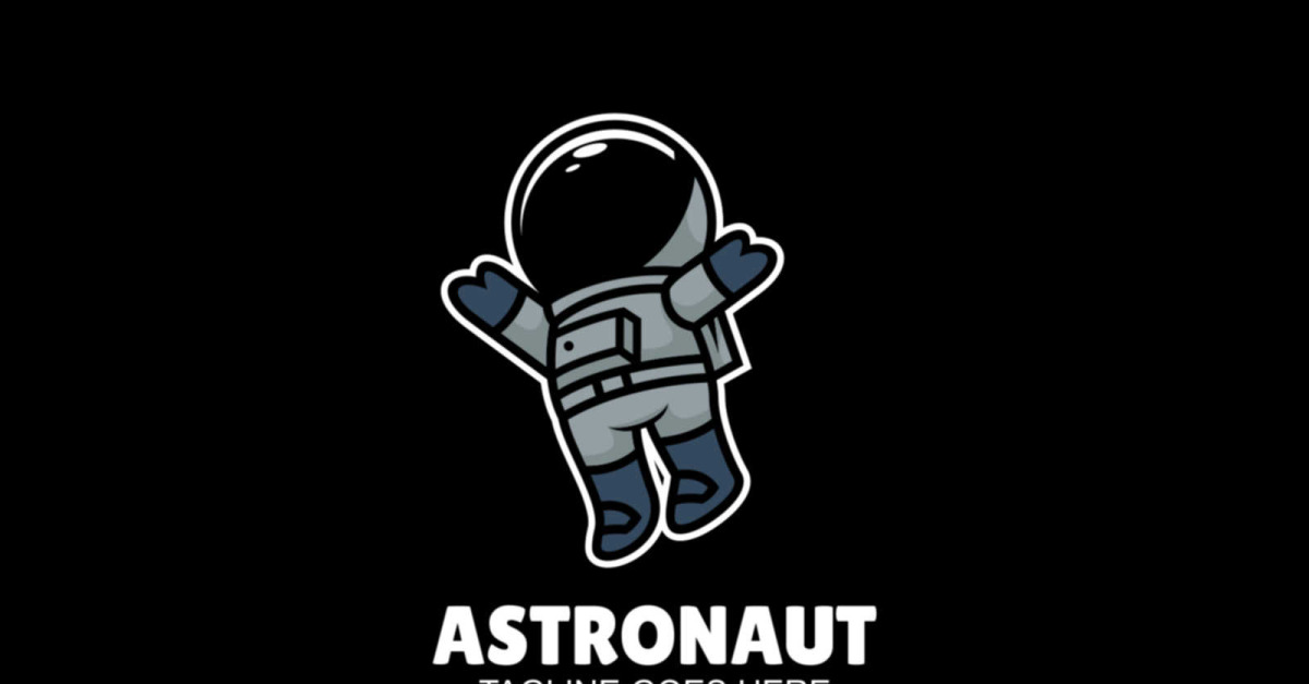 Astronaut Logo With Love Icon
