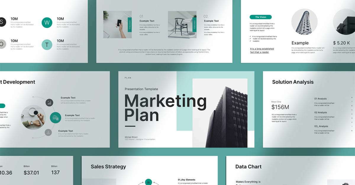 marketing presentation layout