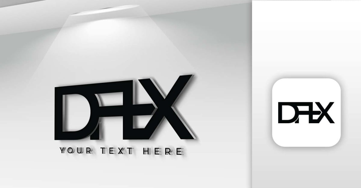 DAX Name Letter Logo Design - Brand Identity