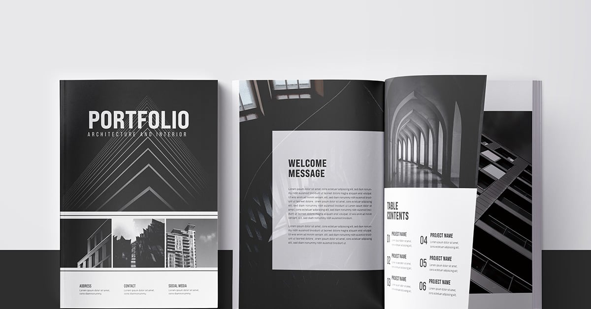 Architecture Portfolio or 12 Pages Architecture Portfolio Template