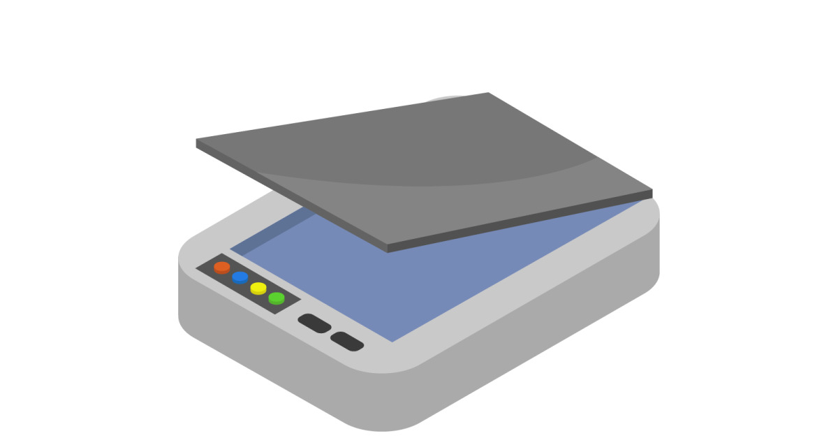 Scanner Isometric Isometric scanner illustrated in vector on a white background