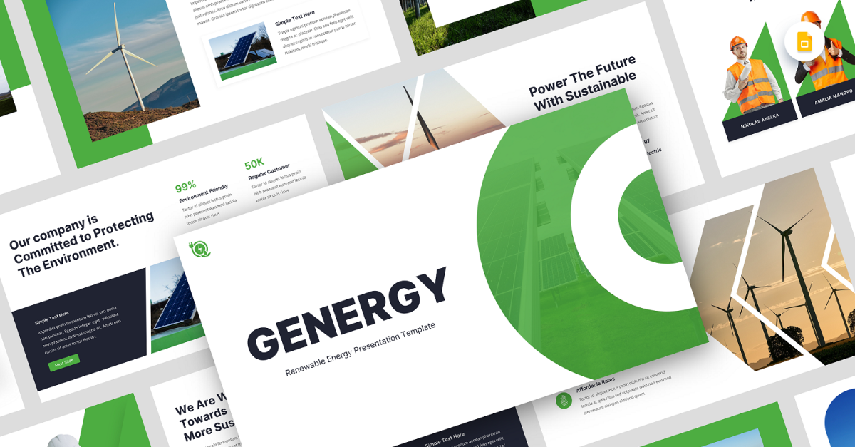 Genergy- Renewable Energy Google Slide Template