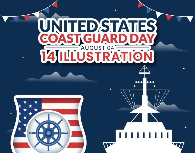 14 Illustration de la Journée de la Garde côtière des États-Unis