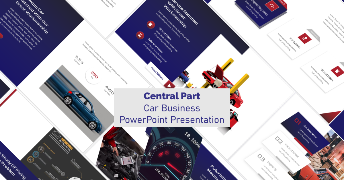 Central Part - Automotive PowerPoint Template