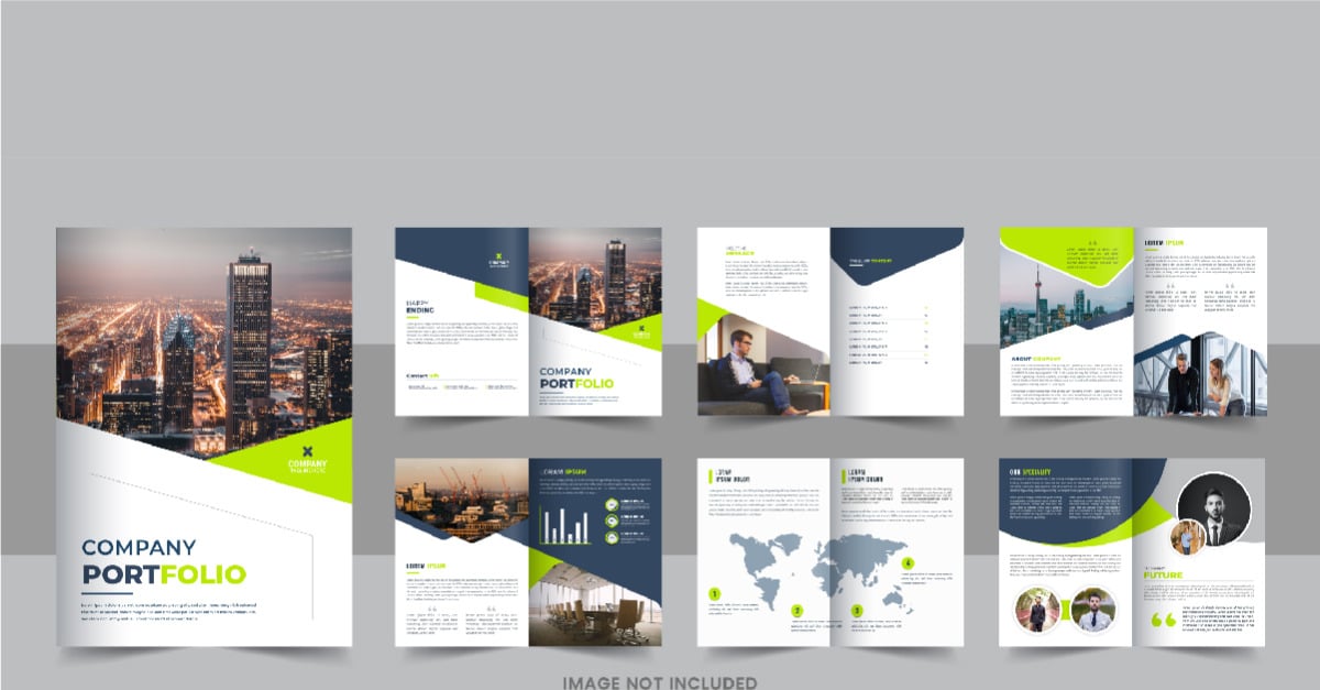 Company Profile Brochure, Corporate Identity layout