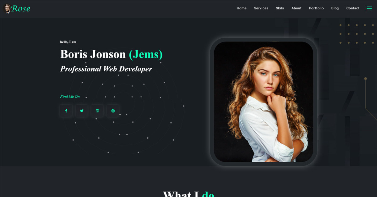 CV Personal Portfolio HTML5 Template - TemplateMonster