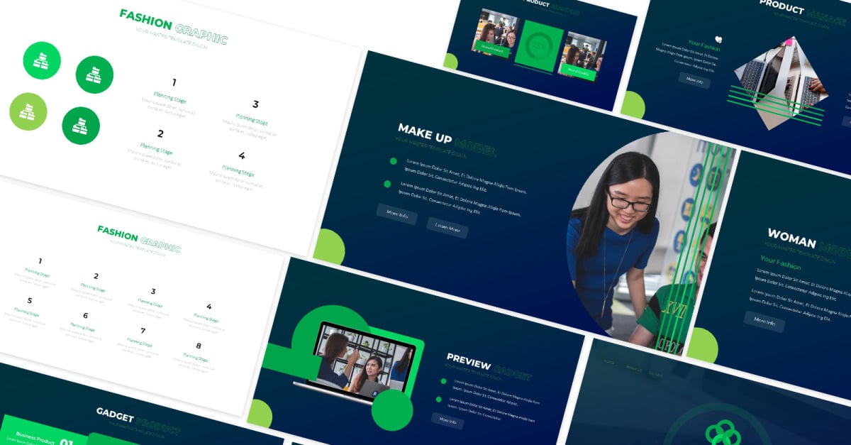 Asthon Fashion Business Powerpoint Template - TemplateMonster