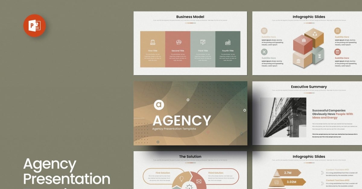 Agency PowerPoint presentation template - TemplateMonster