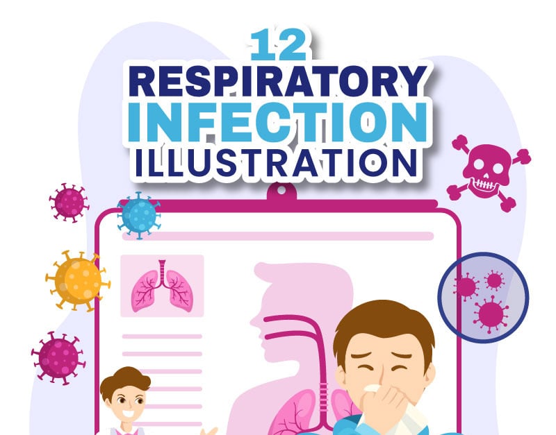 12 Infection Respiratoire Illustration Templatemonster