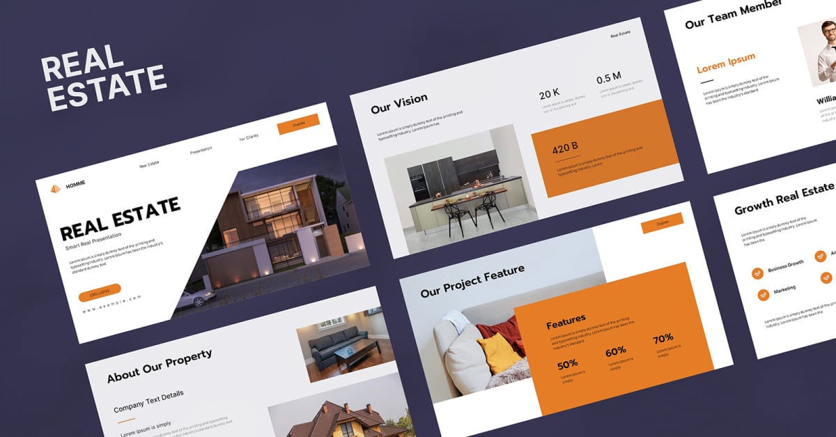 Real Estate & Presentation Template - TemplateMonster