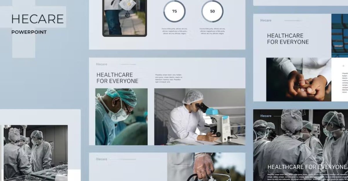 Hecare - Medical Theme Powerpoint #344305 - TemplateMonster