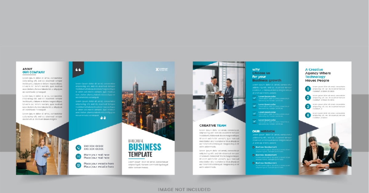 Business business Tri fold Brochure layout - TemplateMonster