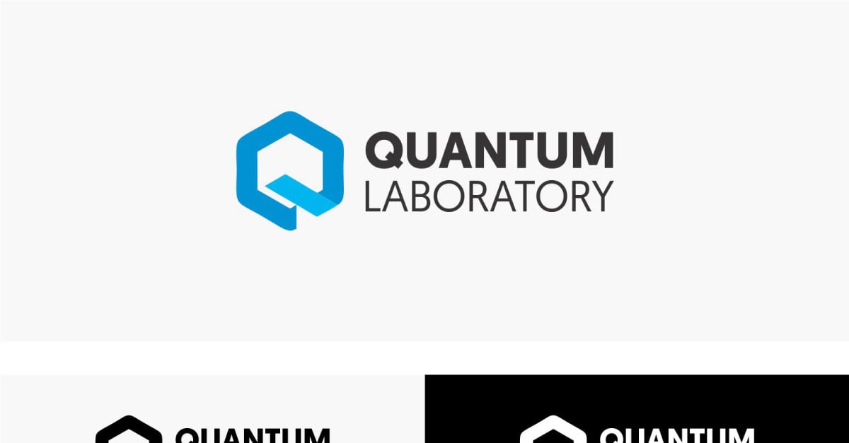 Quantum Laboratori Logo Design Template TemplateMonster