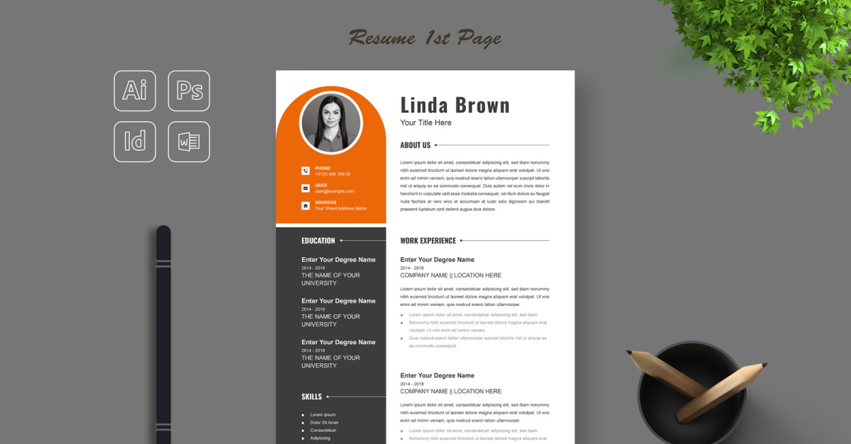 Modern Simple Resume Template Design - Modern Simple Resume Template Design 344943 Original 