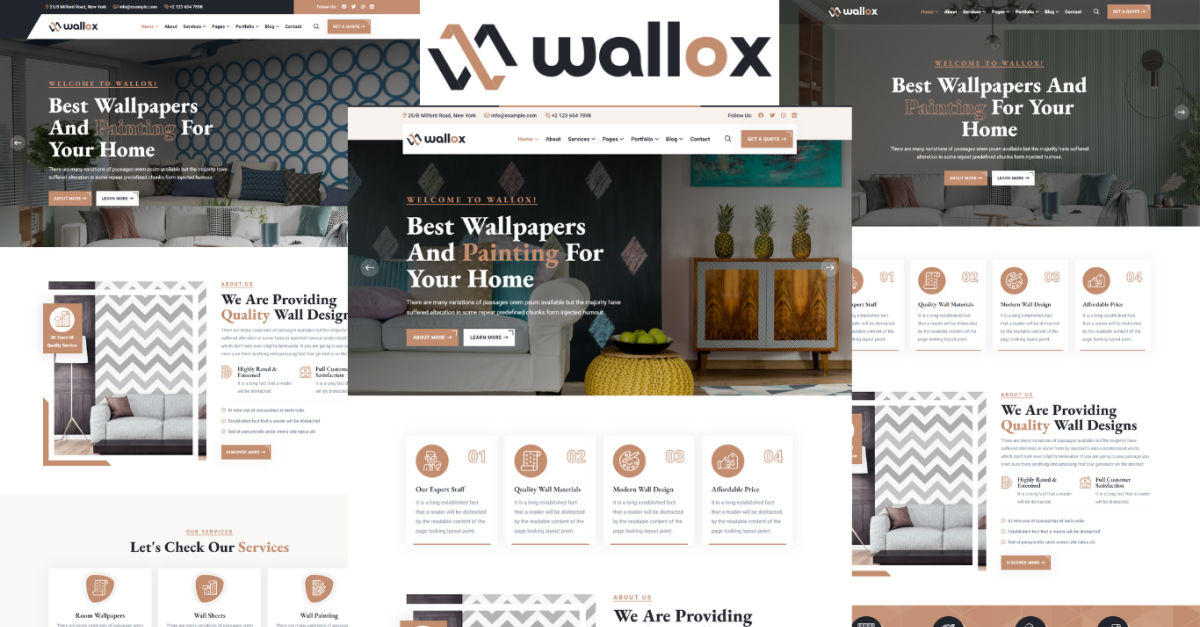 Wallox - Wallpapers And Painting Services HTML5 Template