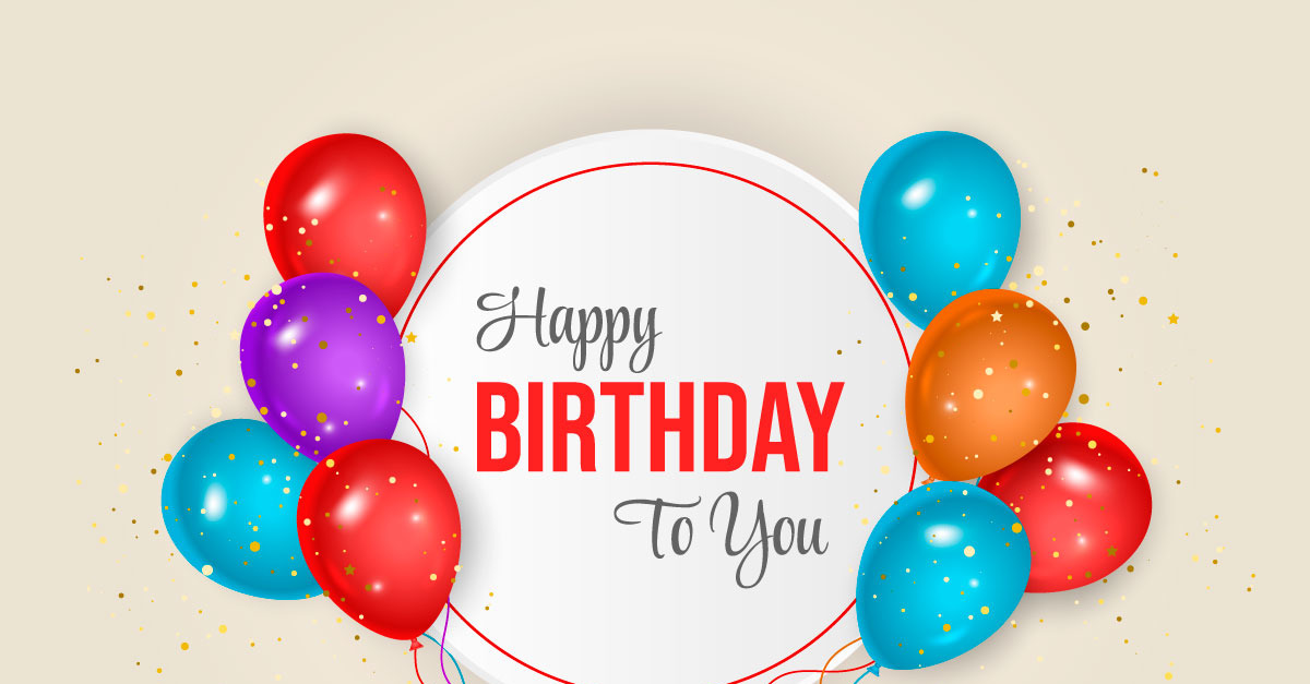 Biglietto Di Auguri Di Buon Compleanno Con Palloncini Colorati Volumexa - Foto 2