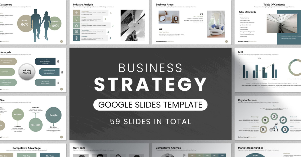 Business Strategy Google Slides #346150 - TemplateMonster