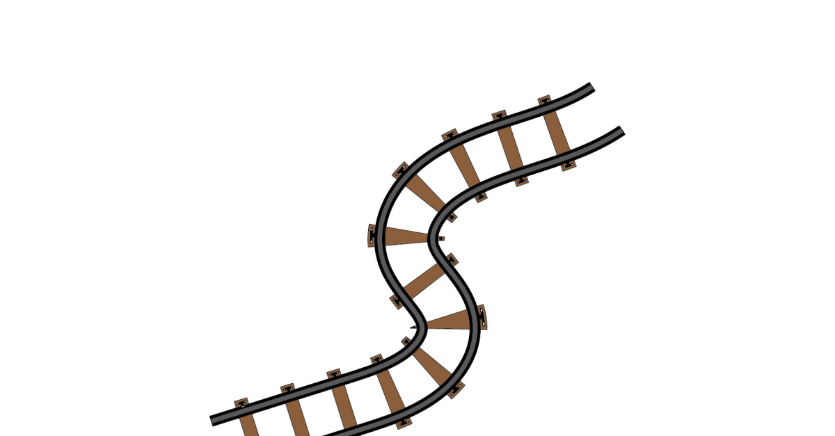 Train track way logo icon vector template logo v10