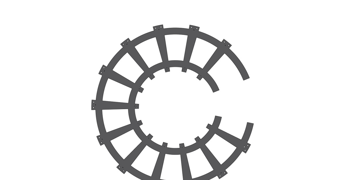 Train track way logo icon vector template logo v15
