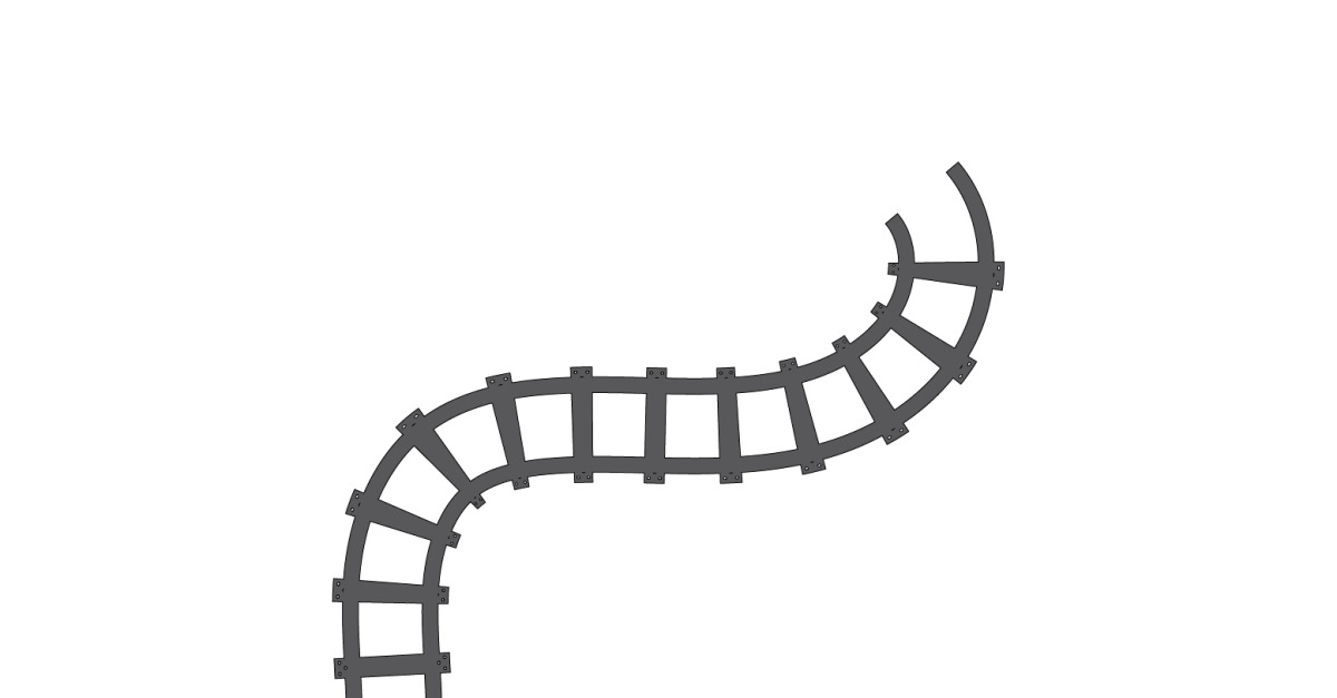 Train track way logo icon vector template logo v21