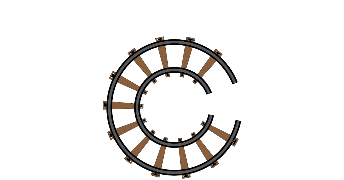 Train track way logo icon vector template logo v6