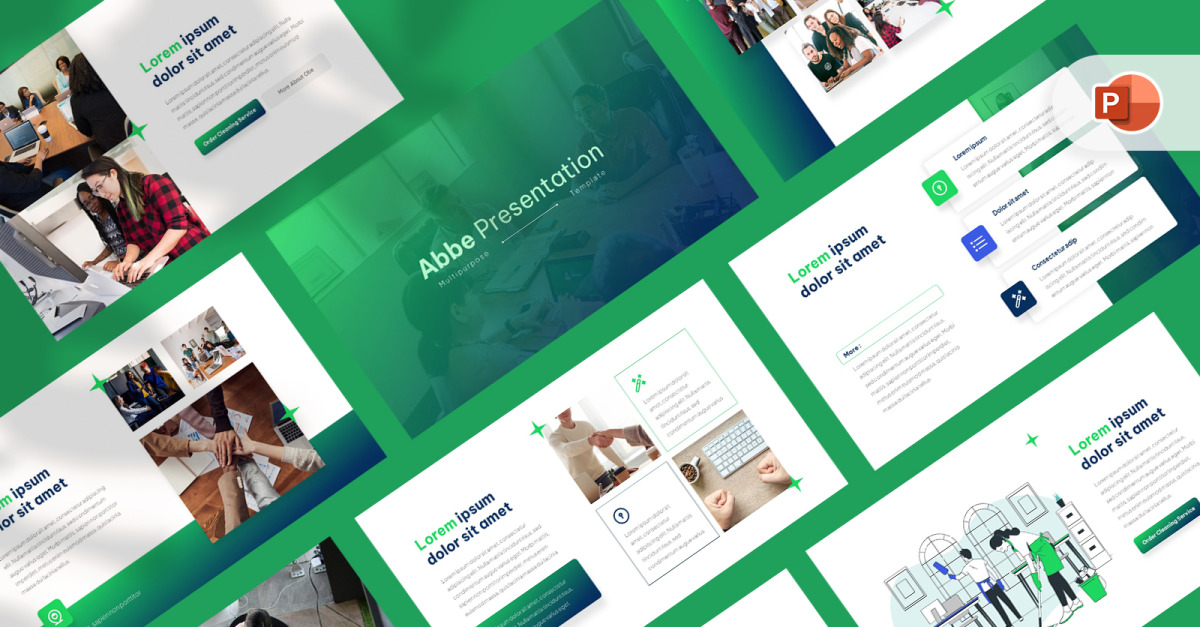 Abbe Mehrzweck-Business-PowerPoint-Vorlage - TemplateMonster
