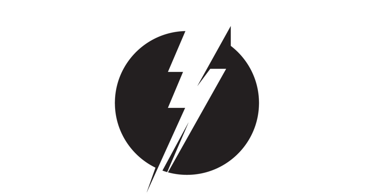 Logo Thunderbolt éclair éclair plus rapide v54