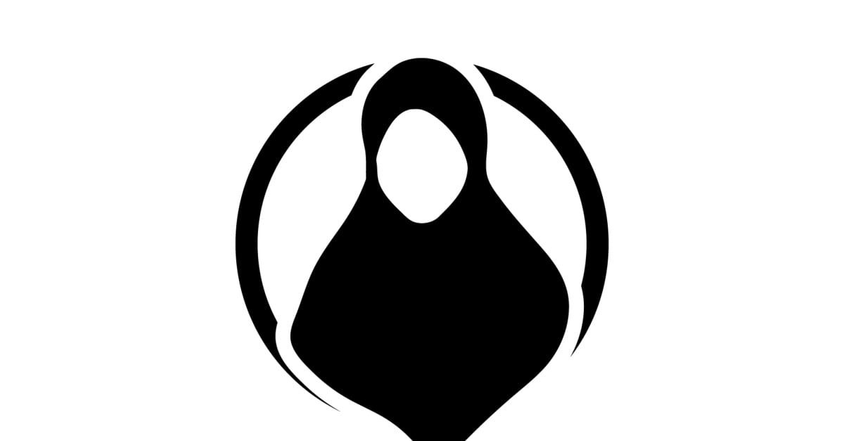 Hijab woman moeslim logo vector v3 #348225 - TemplateMonster