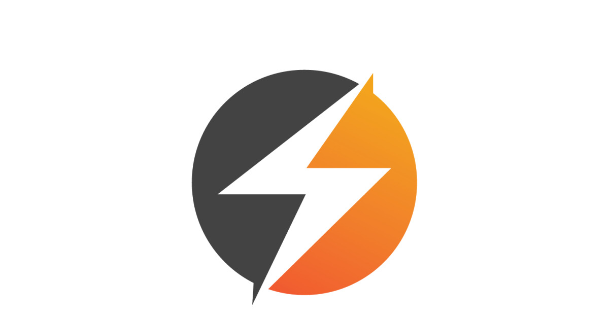 Logo de l'éclair éclair strombolt v11 - TemplateMonster