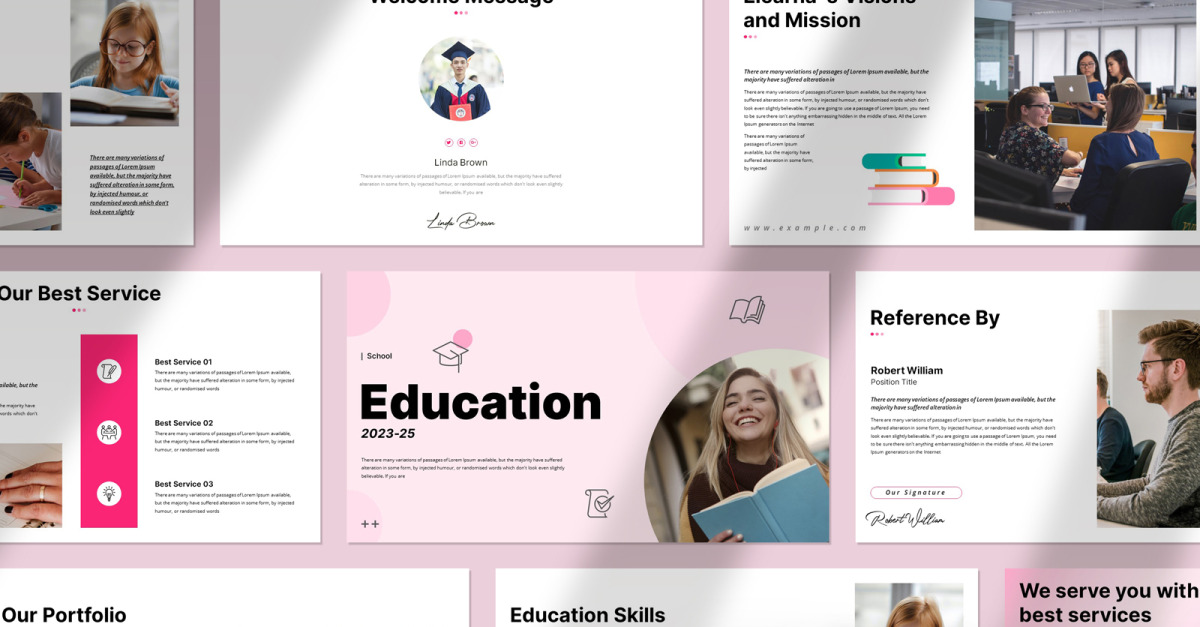 Digital Education Presentation Template - TemplateMonster