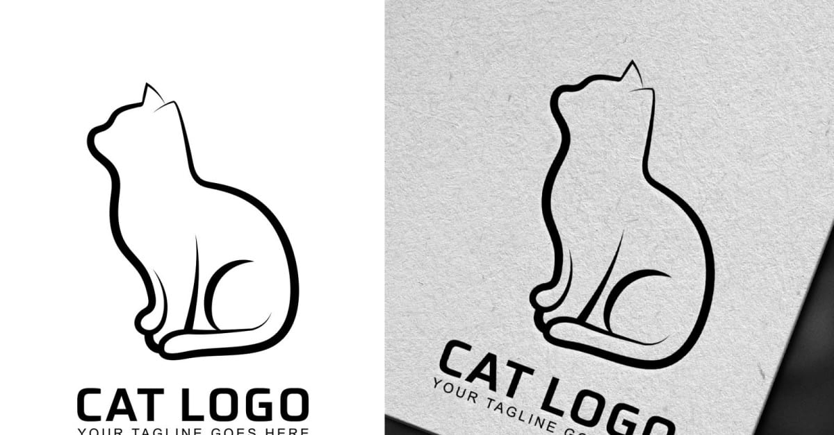 Brand Cat Logo Design Brand Identity TemplateMonster