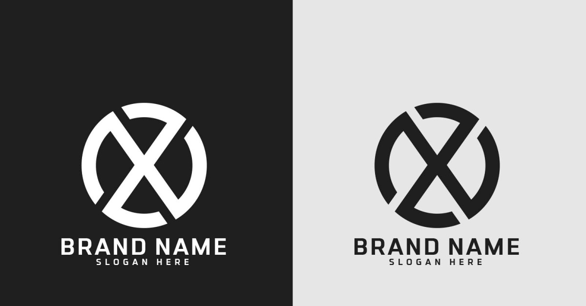 Brand X letter Circle Shape Logo Design - Brand Identity